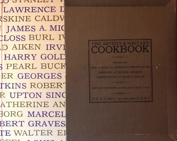 (Art) Beryl Barr & Barbara Turner Sachs, eds. The Artists  and Writers  Cookbook. Supply