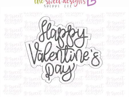 Bundle - Happy Valentine s Day - Cookie Cutter and Stencil For Discount