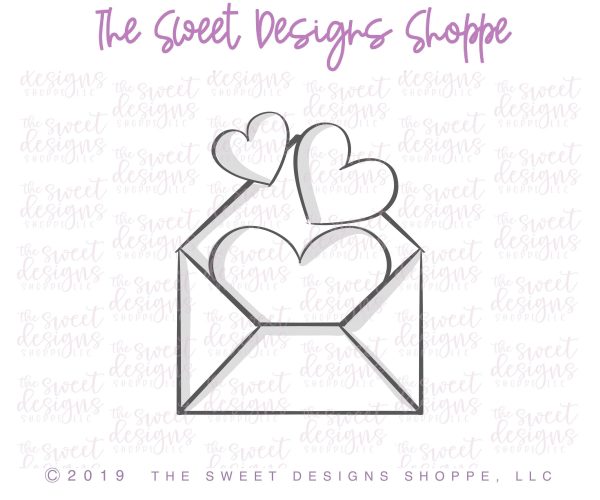 Envelope with Hearts v2- Cookie Cutter Discount