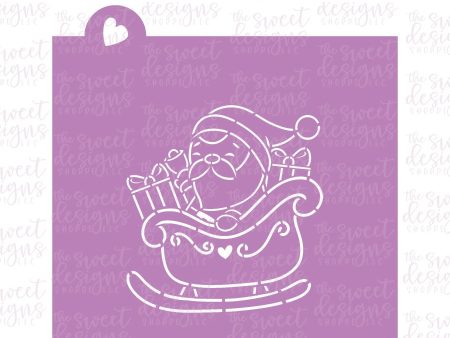 PYOC Stencil - Santa in Sleigh - Stencil Discount