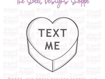 Conversation Heart ISO View - Cookie Cutter Sale