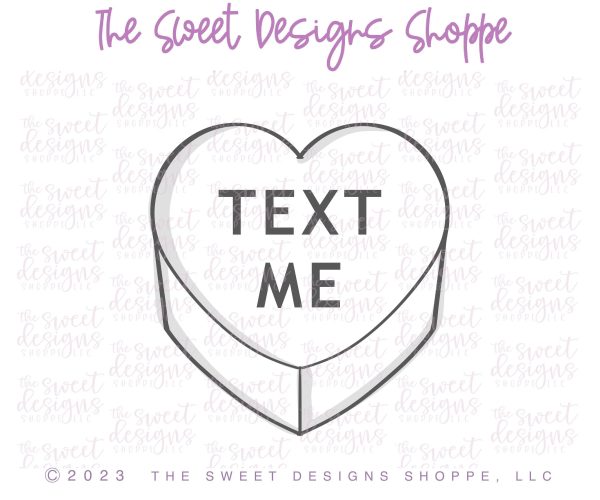 Conversation Heart ISO View - Cookie Cutter Sale