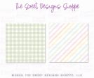 Printed Box Backer : Easter Plaid - Set of 25 Backers ( Select Size) Sale