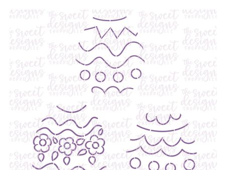 PYOC Easter Eggs (Set of 3) - Stencils For Sale