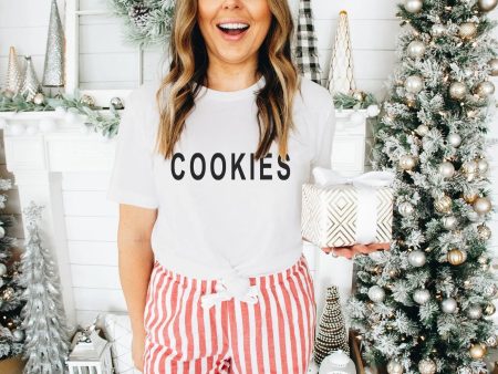 T-Shirt  COOKIES  - Vintage White Unisex Jersey Short Sleeve  Tee Online Hot Sale