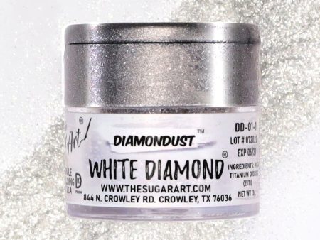 White Diamond - Edible Glitter  by The Sugar Art, Inc.  3 grams Supply