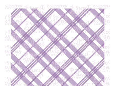 Plaid - Diagonals (Set of 2) -  Stencils For Sale