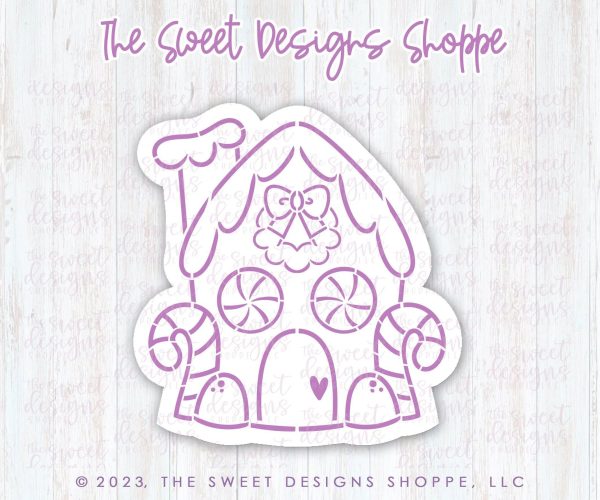 Bundle - PYOC Gingerbread House - Cookie Cutter & Stencil Hot on Sale