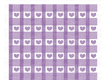 Hearts Plaid (Set of 3) - Stencils For Discount