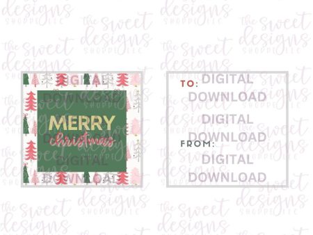 MerryChristmas #6 - Digital Instant Download 2  x 2  Tag Online now