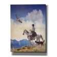 Cowboy with Dog and Hawk  by Chris Vest, Giclee Canvas Wall Art Online