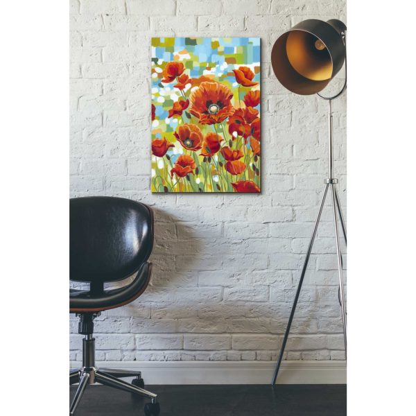 Vivid Poppies I  by Carolee Vitaletti, Giclee Canvas Wall Art Cheap