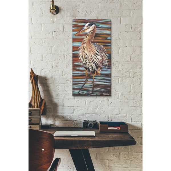 Watchful Heron II  by Carolee Vitaletti, Giclee Canvas Wall Art For Sale