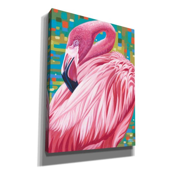 Fabulous Flamingos II  by Carolee Vitaletti, Giclee Canvas Wall Art For Sale