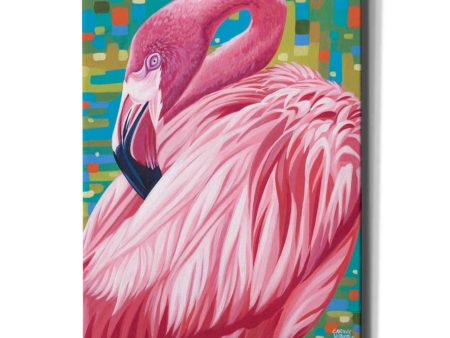 Fabulous Flamingos II  by Carolee Vitaletti, Giclee Canvas Wall Art For Sale