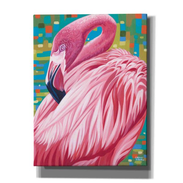 Fabulous Flamingos II  by Carolee Vitaletti, Giclee Canvas Wall Art For Sale