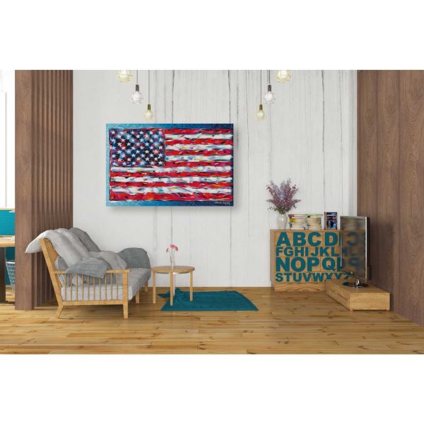 Vibrant Stars & Stripes  by Carolee Vitaletti, Giclee Canvas Wall Art on Sale