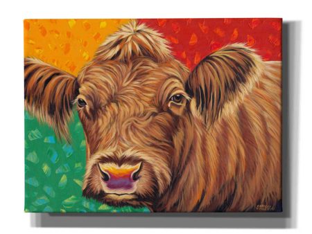 Colorful Country Cows II  by Carolee Vitaletti, Giclee Canvas Wall Art Fashion