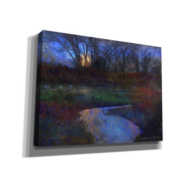 Moonlit Stream  by Chris Vest, Giclee Canvas Wall Art Online Hot Sale