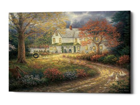 Mid Country Farmhouse  by Chuck Pinson, Giclee Canvas Wall Art For Discount