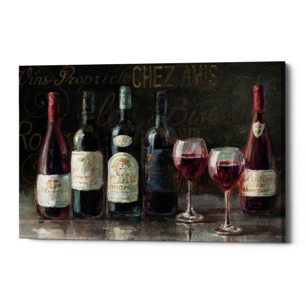 Bistro Reds v.2 Crop  by Danhui Nai, Canvas Wall Art For Sale