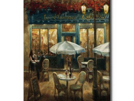 Paris Cafe I Crop  by Danhui Nai, Canvas Wall Art Sale