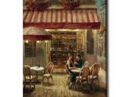 Paris Cafe II Crop  by Danhui Nai, Canvas Wall Art Online