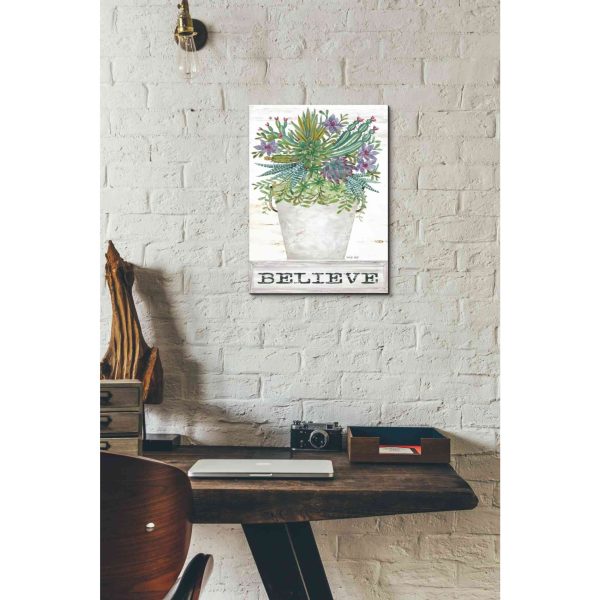 Believe Succulents  by Cindy Jacobs, Giclee Canvas Wall Art Sale