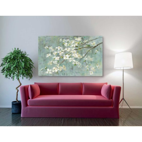 Dogwood in Spring on Blue  by Danhui Nai, Canvas Wall Art Online Hot Sale