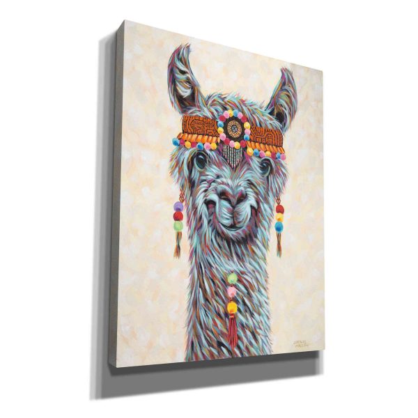 Hippie Llama I  by Carolee Vitaletti, Giclee Canvas Wall Art Supply