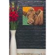 Colorful Country Cows II  by Carolee Vitaletti, Giclee Canvas Wall Art Fashion