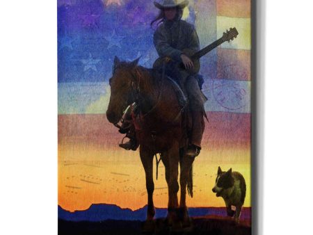 American Cowgirl  by Chris Vest, Giclee Canvas Wall Art Online Sale