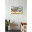 Beach Scene Flamingos  by Chris Vest, Giclee Canvas Wall Art Hot on Sale