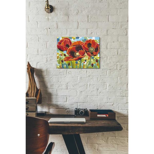 Vivid Poppies III  by Carolee Vitaletti Giclee Canvas Wall Art Discount