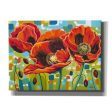 Vivid Poppies III  by Carolee Vitaletti Giclee Canvas Wall Art Discount