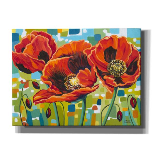 Vivid Poppies III  by Carolee Vitaletti Giclee Canvas Wall Art Discount