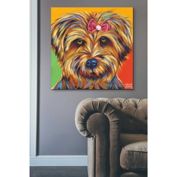 Sweet Yorkie I  by Carolee Vitaletti Giclee Canvas Wall Art Hot on Sale