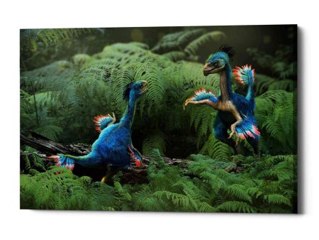 Caudipteryx  Canvas Wall Art For Sale