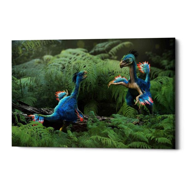 Caudipteryx  Canvas Wall Art For Sale