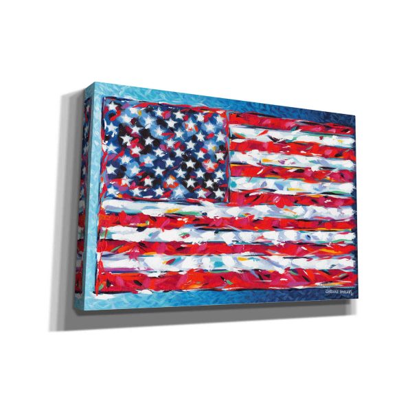 Vibrant Stars & Stripes  by Carolee Vitaletti, Giclee Canvas Wall Art on Sale