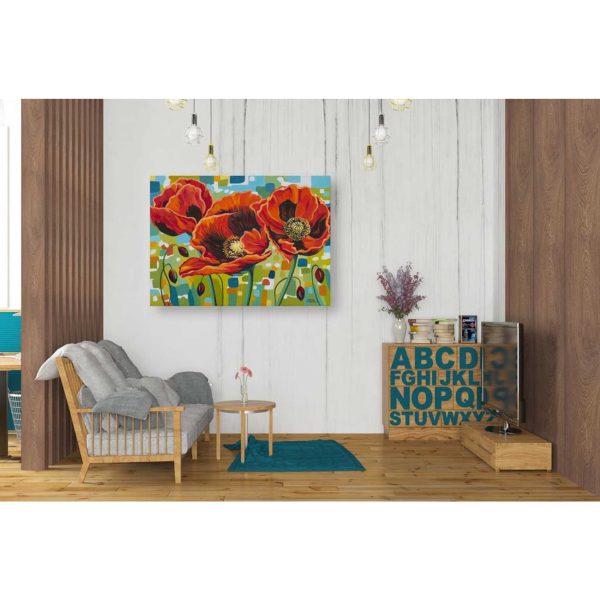 Vivid Poppies III  by Carolee Vitaletti Giclee Canvas Wall Art Discount