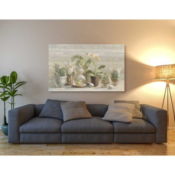 Greenhouse Orchids on Wood  by Danhui Nai, Canvas Wall Art on Sale