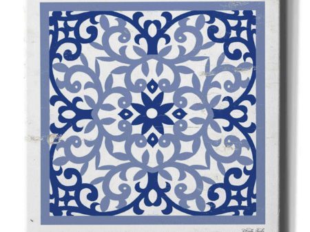 Blue Tile V  by Cindy Jacobs, Giclee Canvas Wall Art For Sale