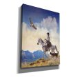 Cowboy with Dog and Hawk  by Chris Vest, Giclee Canvas Wall Art Online