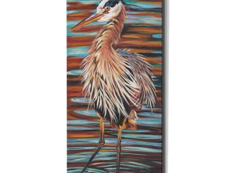 Watchful Heron II  by Carolee Vitaletti, Giclee Canvas Wall Art For Sale