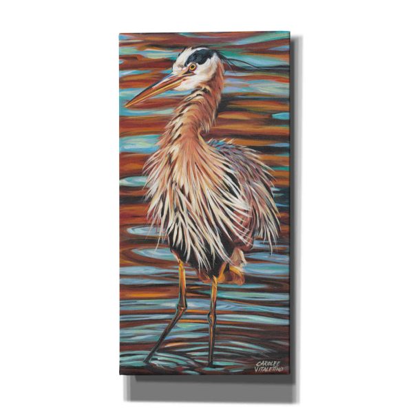 Watchful Heron II  by Carolee Vitaletti, Giclee Canvas Wall Art For Sale