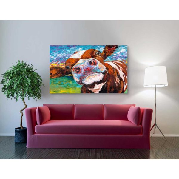 Curious Cow I  by Carolee Vitaletti Giclee Canvas Wall Art Online now