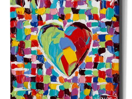 Mosaic Heart I  by Carolee Vitaletti Giclee Canvas Wall Art Online Hot Sale