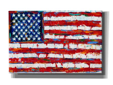 Dramatic Stars & Stripes  by Carolee Vitaletti Giclee Canvas Wall Art Cheap