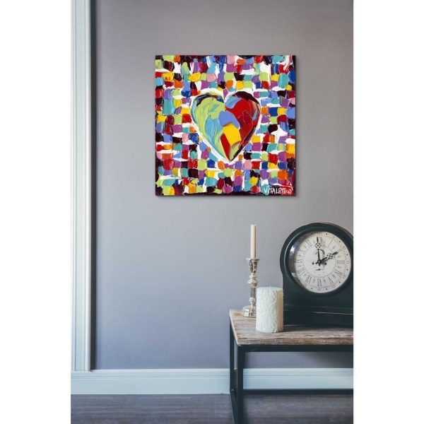 Mosaic Heart I  by Carolee Vitaletti Giclee Canvas Wall Art Online Hot Sale